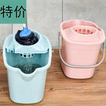 Floor towing bucket household old-fashioned drag bucket mop bucket washing mop bucket rectangular household single bucket rotating