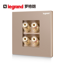 TCL Rogrand switch socket Yijing two four-hole audio 86 type audio speaker socket jack socket