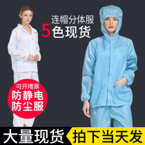 Dust-proof clothing split anti-static clothing clothes male Siamese jing dian yi cleanness clothing suit disinfection paint protective clothing