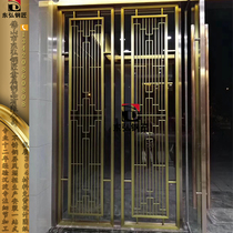 Sales Department stainless steel screen partition light luxury titanium living room metal carved custom rose gold stainless steel partition