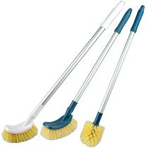 Aluminum alloy long handle large brush head toilet brush toilet brush no dead corner squat pit to clean household brush