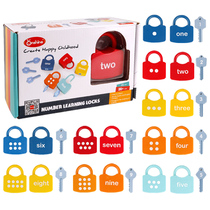 Montessori teaching aids educational toys Montessori key digital unlocking pairing kindergarten middle and large class 3 years old