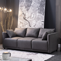 Nordic technology cloth sofa small apartment three simple modern apartment living room bedroom double light luxury Net red fabric art