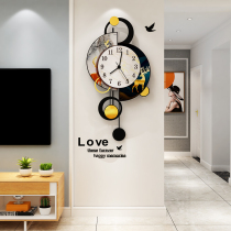 Living room watch Light luxury modern household wall clock Nordic creative simple fashion wall watch Net Celebrity personality atmospheric clock