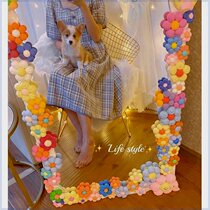 Full body mirror decoration diy mirror material transformation accessories clay handmade rubber clay clay border bouquet