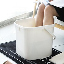 High foot foot bucket deep to knee double winter foot Basin foot tub deep bucket simple plastic raised household
