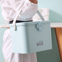 ADOUSHOME medicine box Family pack large capacity household first aid box storage box Portable medical box Medicine