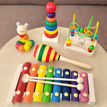 Early education baby toy hand knock eight tones small 1-2-3 piano 8 months puzzle baby Xylophone music year-old children