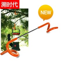 Outdoor multifunction tent light hook stainless steel plus coarse camping lamp frame two-way spiral hanging tent S hooks