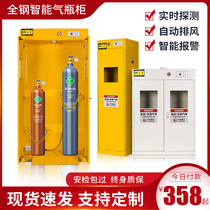 Laboratory all-steel explosion-proof gas bottle cabinet safety cabinet single bottle double bottle methane hydrogen gas dangerous gas storage cabinet