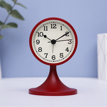 Mute student alarm clock students use simple Nordic style small creative personality lazy person bedside metal time clock