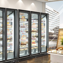 Craftsman cake display cabinet refrigerated refrigerator commercial air-cooled frost-free vertical dessert baking crisper net red freezer