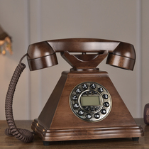 Tiyafi European style retro telephone vintage turntable dial dial phone landline machine antique telephone