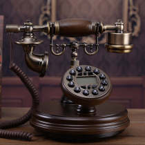 Tiyafi European telephone solid wood telephone retro fashion creative home landline telephone landline telephone landline