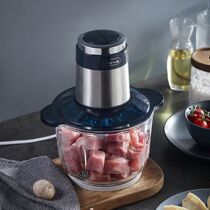 Little bear meat grinder household electric stainless steel multifunctional small minced meat and minced garlic paste cooking machine