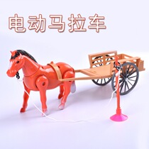 Electric horse toy pony toy Road toy sound rotating creative toy around pile circle horse Electric will walk