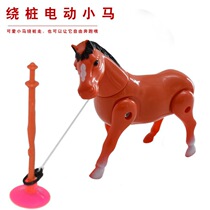 Electric toys rotating pony simulation Yiwu childrens boys and girls toys will walk the night market stall supply wholesale