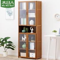 Bookcase Landing Bookcase Desk Children Small Shelve Class Simple Bedroom Solid Wood Containing Shelf Living Room Plaid Cabinet