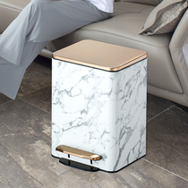 Nordic trash can living room home high-end office with lid foot on large kitchen bedroom light luxury foot covered