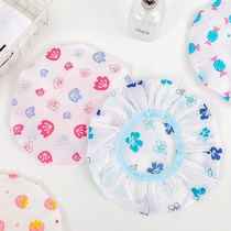 Shower cap women waterproof bath headgear for adults and children cute care hair cap kitchen stir-fry hats