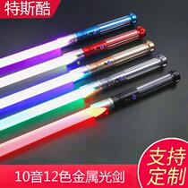 TESKU Cross-border Star Wars Light Sword Laser Sword Telescopic Luminous Knife Sword Toy Fluorescent Stick Laser Stick