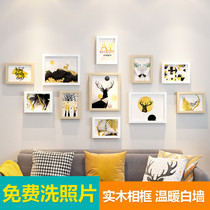 Photo Wall self-pasted non-perforated living room dining room wall decorative photo frame hanging wall creative personality combination Photo Wall