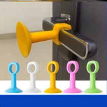 door handle jacket silicone door suction anti-crash cushion silent washroom buffer door-blocking room handle door stall wall suction cup