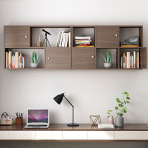 Solid wood bookshelf wall shelf living room wall-mounted wall cabinet decoration wall cabinet bedroom partition storage rack bookcase