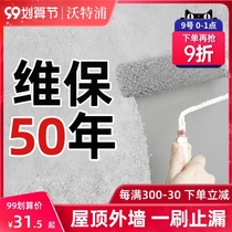 Exterior Wall waterproof coating transparent sunscreen outdoor glue anti-leakage rubber roof wall water leakage repair material Wang lacquer