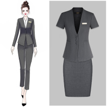 Superior Lady Suite Suite Set Professional Clothes Workwear High-end Hotel Front Desk Workdesk Summer