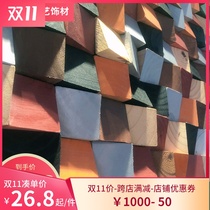 Wood porch puzzle parquet color gradient pine wood mosaic background wall hanging painting diffusion plate 3d