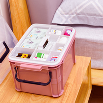 Medicine box household medicine box emergency box home loading medicine first aid kit storage box portable small large capacity medicine box