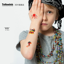 French Tattoofab children tattoo stickers boys and girls cartoon baby nail stickers cute dinosaur waterproof