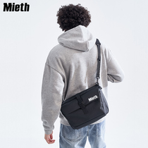 mieth tide card sloped satchel satchel satchel bag mens single shoulder bag Japanese canvas casual bag womens clothing mailbag nylon