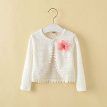 Girls shawl summer cloak jacket lace summer sun protection foreign style outside childrens wear new cardigan