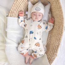 Baby conjoined clothes baby pajamas climbing clothes spring and autumn winter newborn long sleeves Clothes Clothes Clothes Tide
