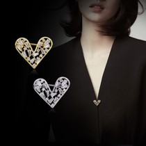 Love anti-light buckle small brooch fashion collar pin fixed clothes Joker mini corsage women cardigan buckle