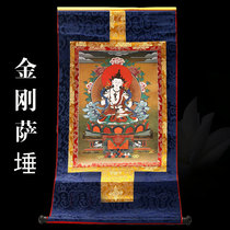Vajra Thangka hanging paintings Tibet gilded decorative paintings trumpet Buddha statues do not fade Buddhist supplies