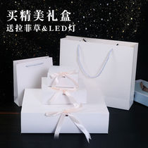 Birthday Gift Box Square Mouth Red Perfume Fine Packaging Box Creative Gift Box Companion Gift Box Gift Box Gift
