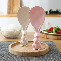 Export Japanese rice shovel home creative rabbit rice cooker non-stick rice spoon Kitchen can vertical rice spoon