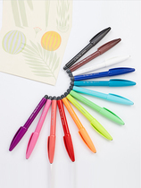 Murnamei Water-based Pen monami Water-based Fiber Pen Korea monami Soft Head Neutral Pen Soft Tip Carbon Pen Drawing Pen Color Hook Pen Hand Account Pen Black 0 38 Watercolor Pen 04031