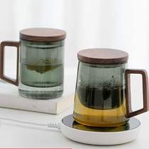 Glass tea cup intelligent 55 degrees ° C thermostatic warm cup cushion heating cup insulated water cup warm warm cup