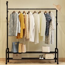 Simple clothes rack floor folding indoor clothes rack household bedroom clothes rack balcony storage clothes drying rack