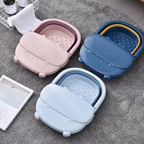 Fold Bubble Feet Bucket Over Calf Home Insulation Foot Bath Barrel Dorm Room Foam Foot Basin Portable Massage Washbasin Thickened