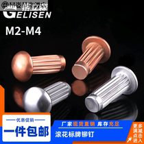  gb827 aluminum sign rivets Stainless steel knurled aluminum rivets Copper nameplate trademark solid rivets m2m2 5m3m4