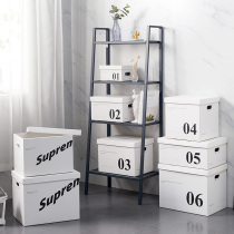 Storage box snacks moving Net red cover file Kraft paper loading storage box sorting paper box