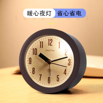 Small alarm clock 2021 new student table pendulum desktop boy clock ornaments desktop clock wake up artifact