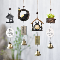 Wind chime hanging ornaments Mori hipster copper bell pendant Net red sun style creative hanging door room decorations female meditation