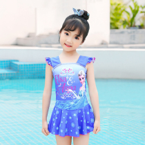 Swimsuit children female 2021 New Girl split Aisha Princess quick dry girl hot spring swimming swimsuit