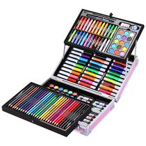 Childrens painting set Painting tools Art school supplies Primary school watercolor pen stationery gift box Custom LOGO